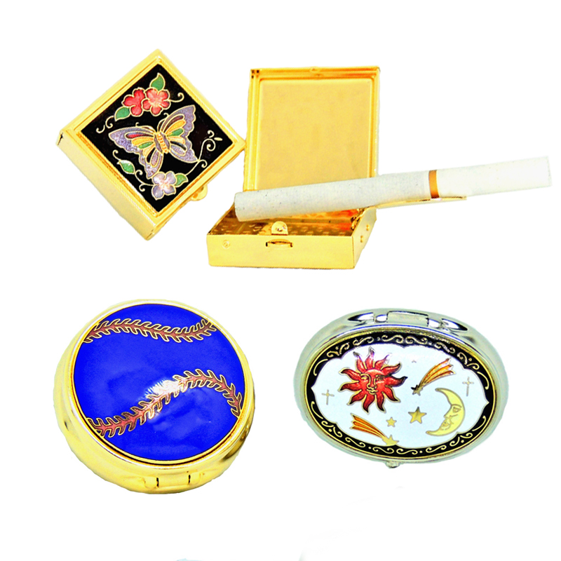 Enamel pocket ashtray
